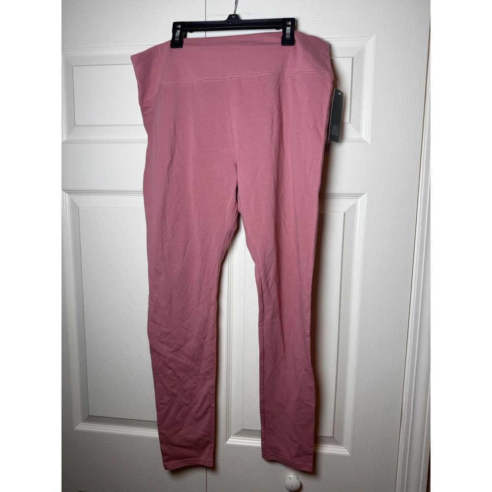 Wild Fable Womens High Rise Leggings Dusty Mauve Pink Cotton‎ Stretch XL New